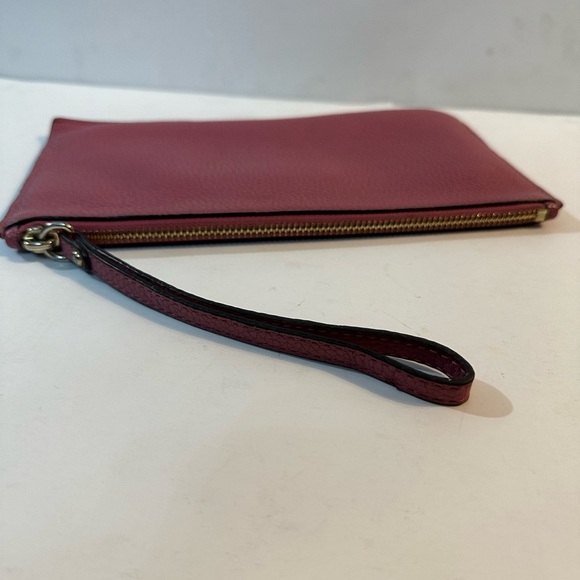 💗💗Michael Kors MK Large Pebbled Pink Leather Clutch Wristlet - Picture 6 of 13